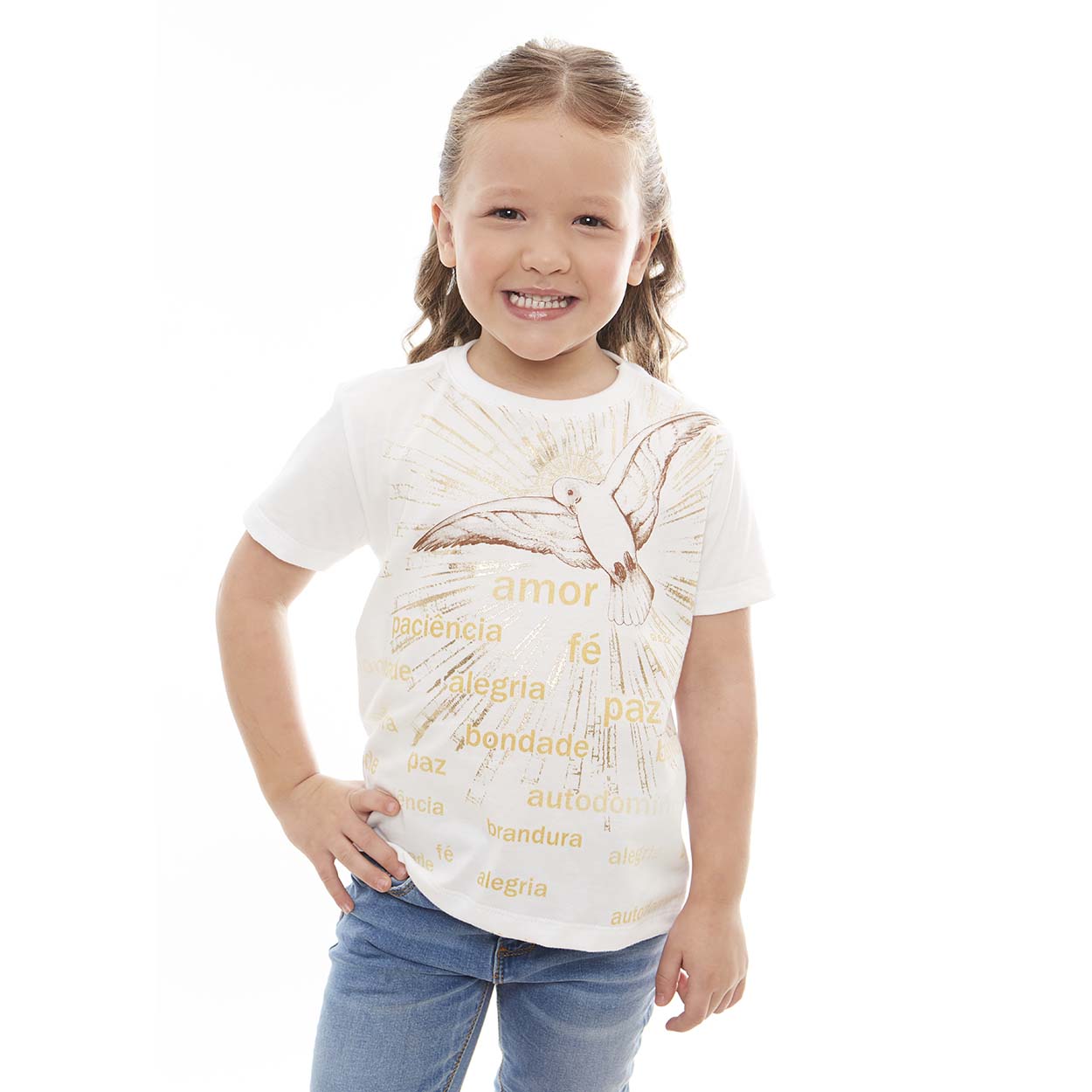 Camiseta Infantil Espírito Santo DV12668 - Branco  