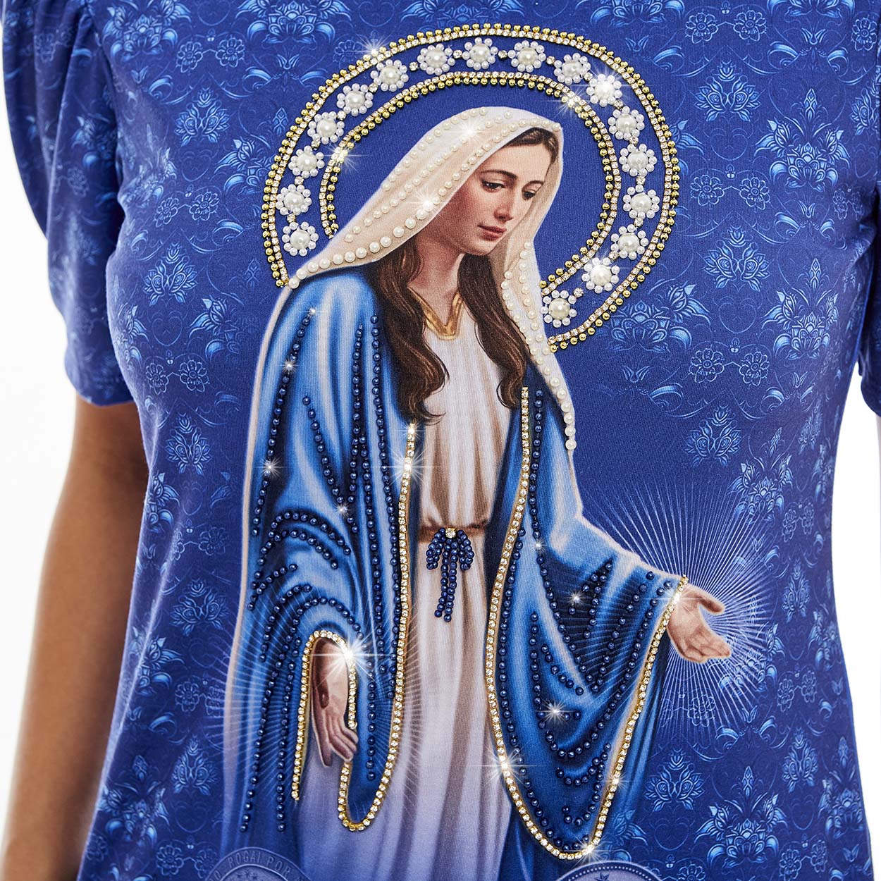 Baby Look Nossa Senhora das Graças PR12493 - Azul  