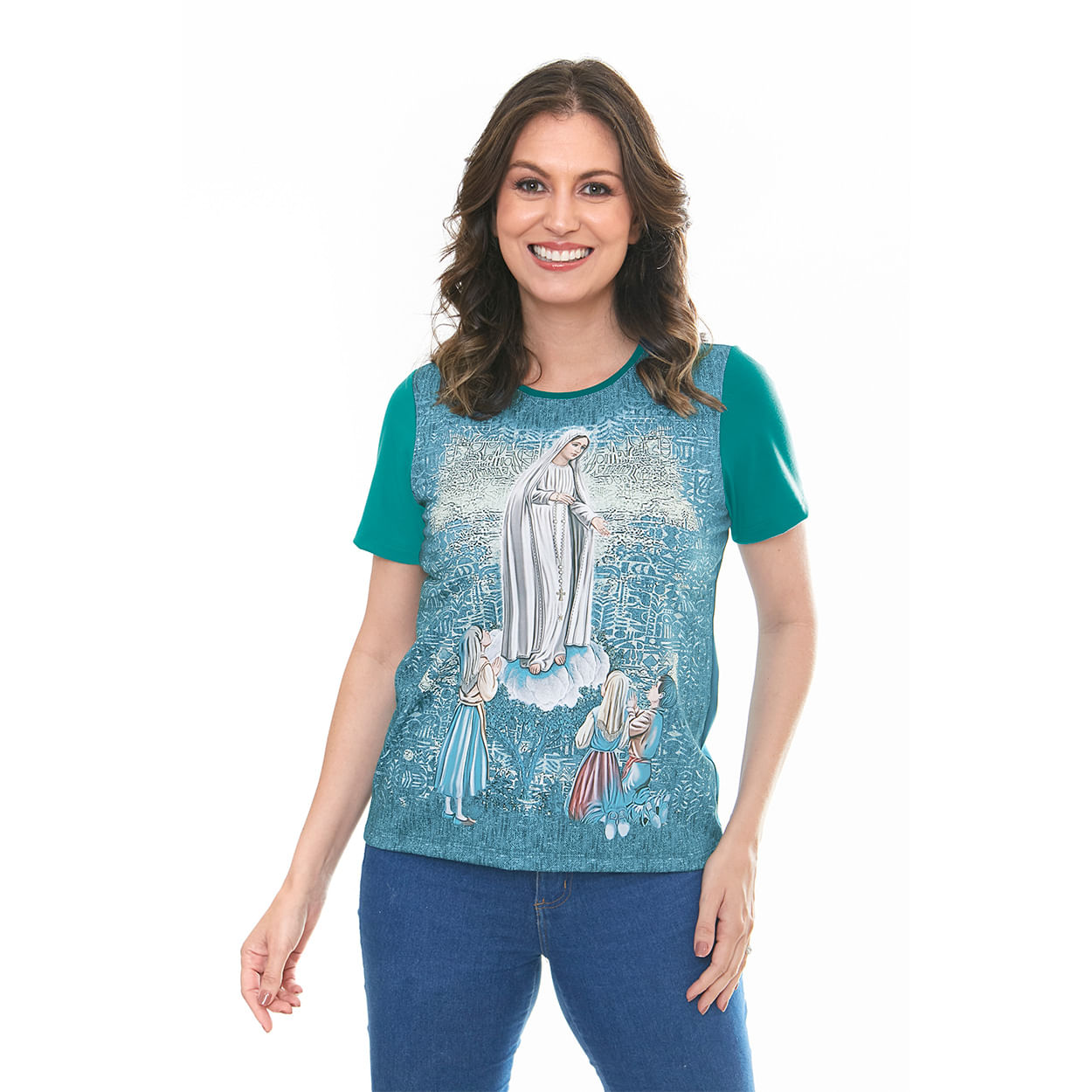 Camiseta Nossa Senhora de Fátima DV12058 - VD Turco  