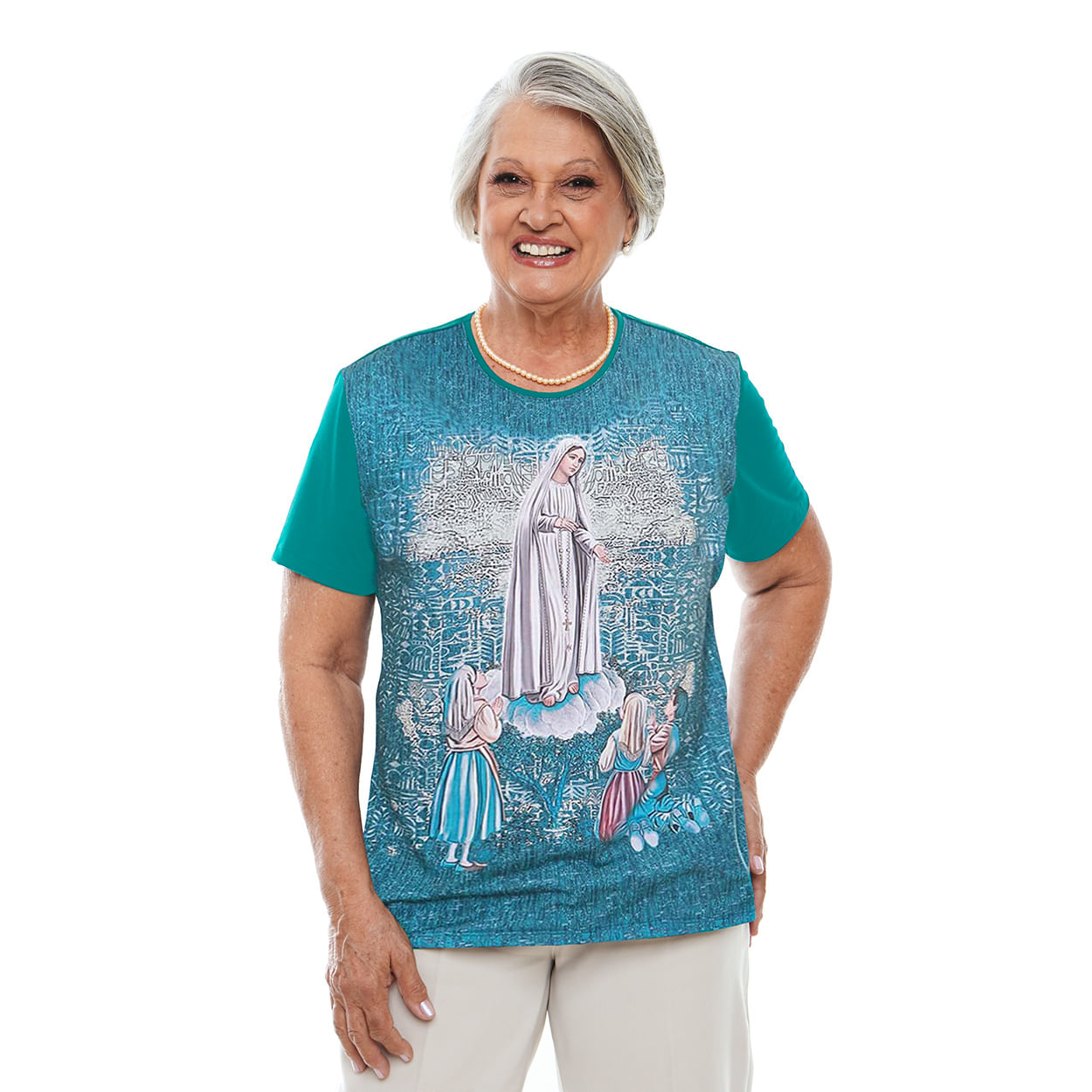 Camiseta Nossa Senhora de Fátima DV12058 - VD Turco  