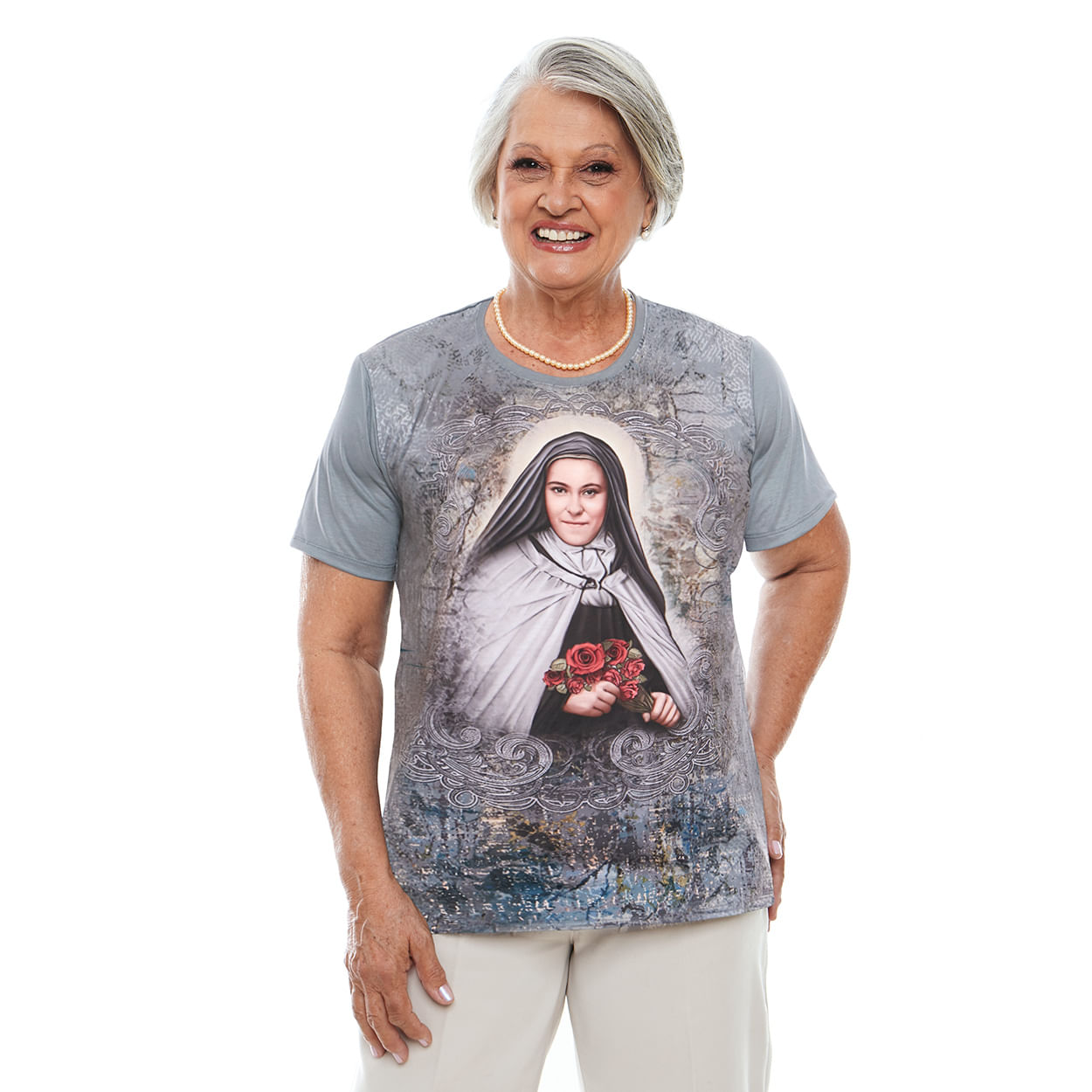 Grafite  - Camiseta Santa Teresinha DV12190