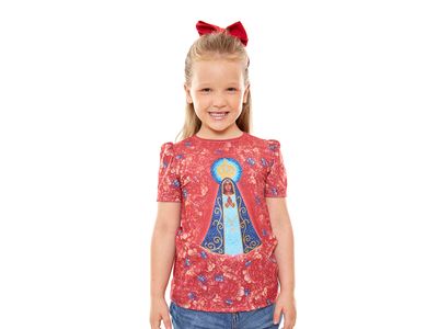 Baby Look Infantil Nossa Senhora Aparecida FS12999