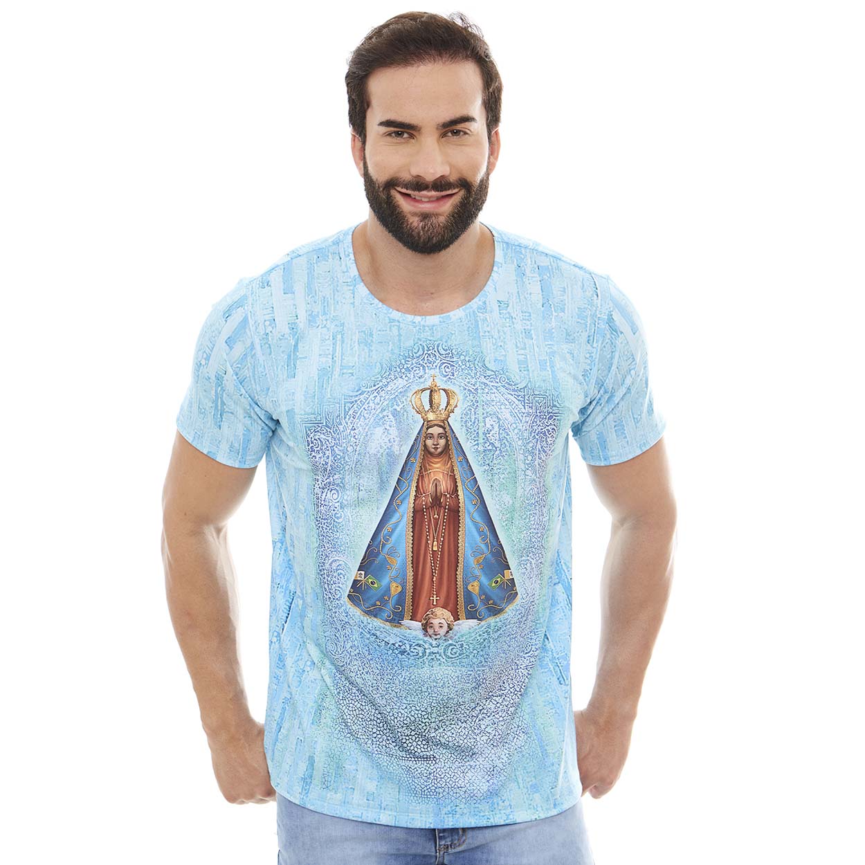 Camiseta Nossa Senhora Aparecida DV12625 - Estampado  