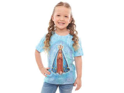 Camiseta Infantil Unissex Nossa Senhora Aparecida DV12627