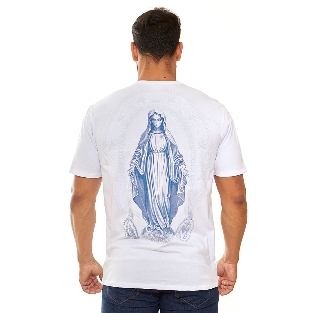 Branco  - Camiseta Nossa Senhora das Graças DV12673