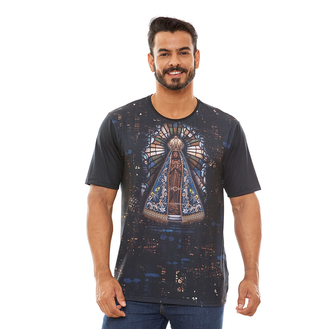 Camiseta Nossa Senhora Aparecida DV12939 - Preto  