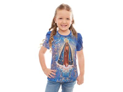 Baby Look Infantil Nossa Senhora Aparecida FS12839