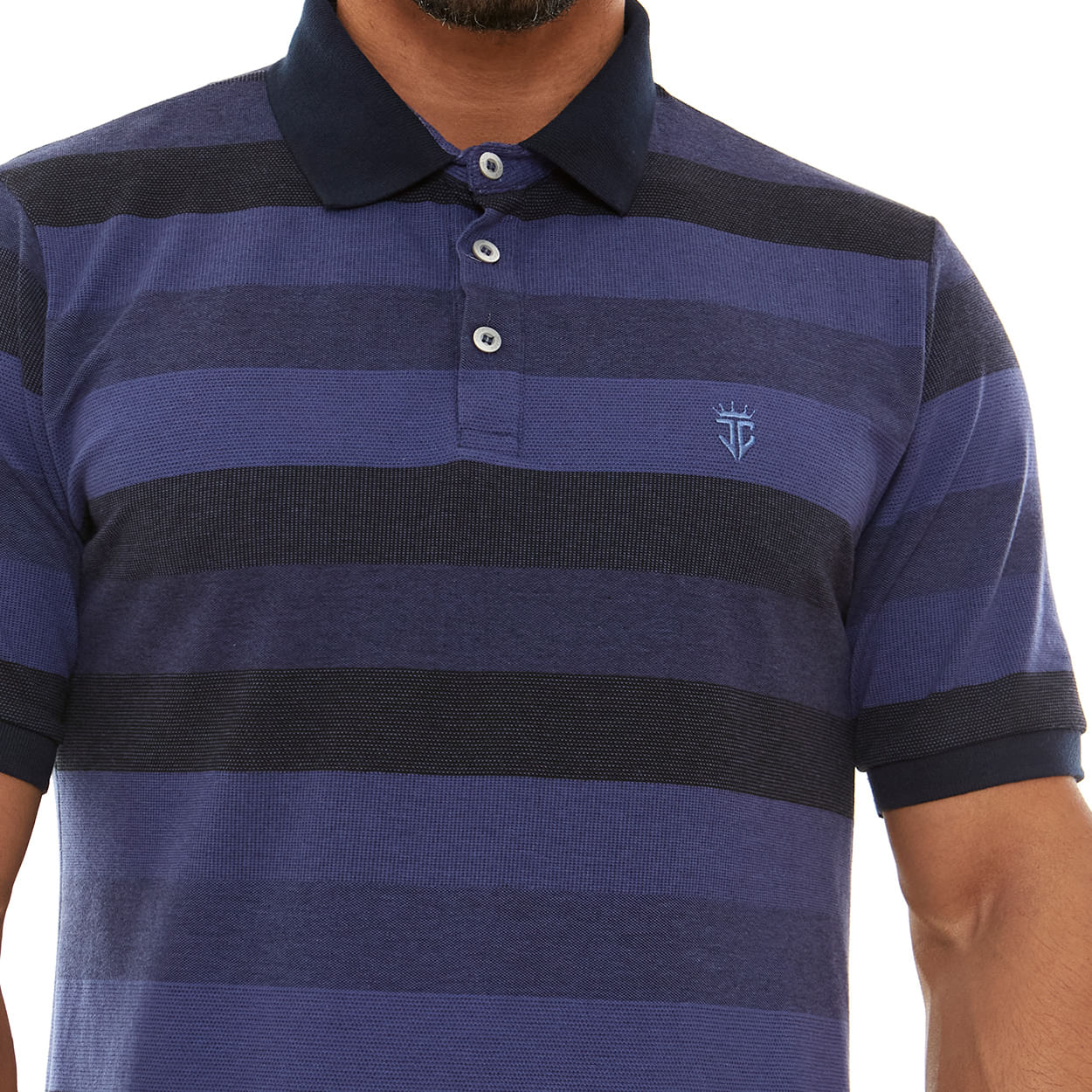 Camiseta Gola Polo Jesus Cristo GMP12503 - Azul  