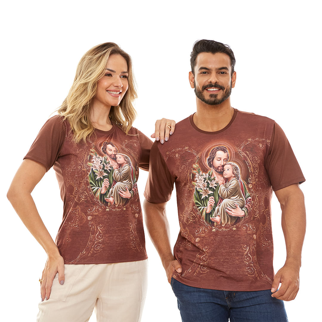 Camiseta São José DV12945 - MARROM  