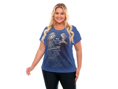 Baby Look Plus Size Mãe Santíssima DVP12878