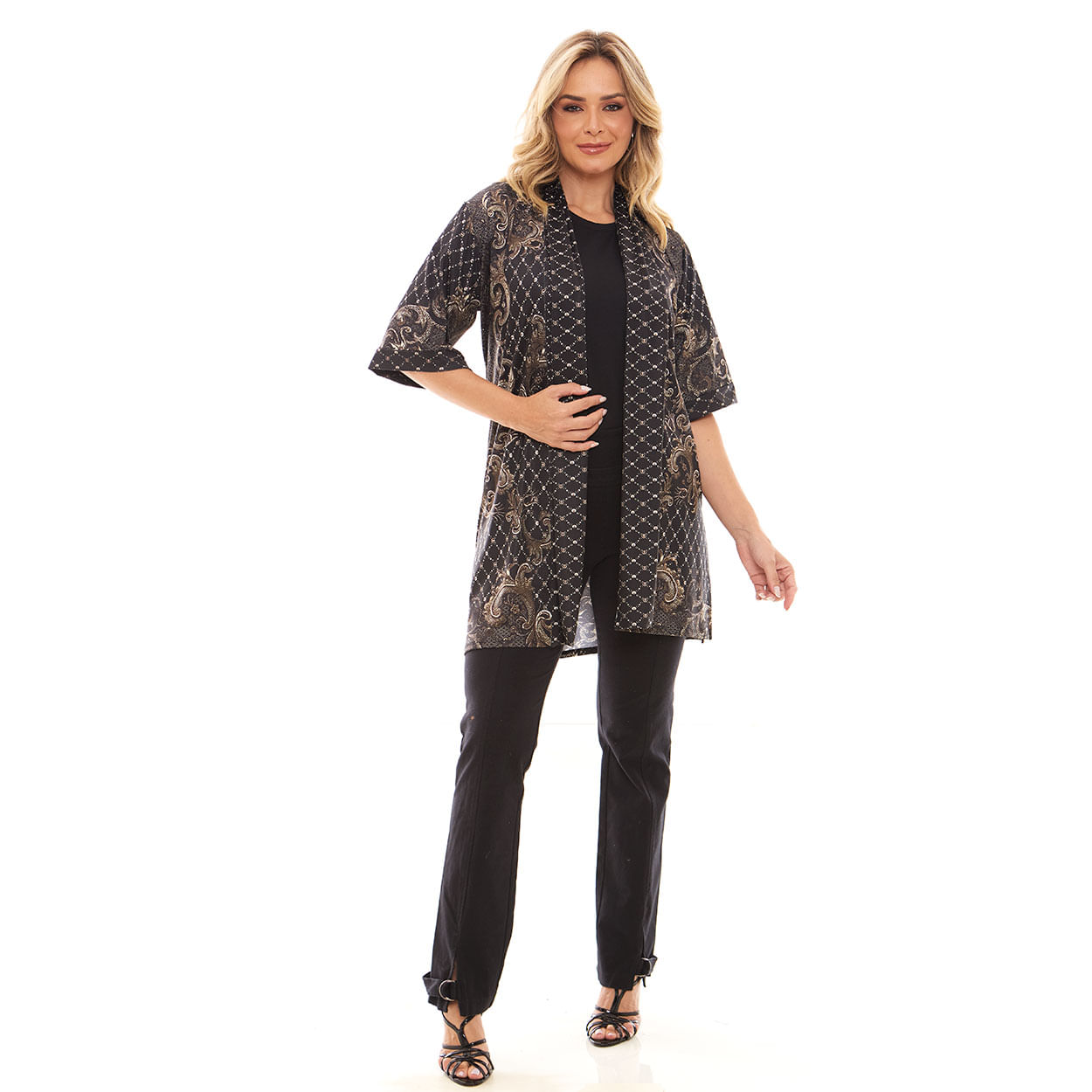 Cardigan Nossa Senhora Aparecida DV12753 - Estampado  