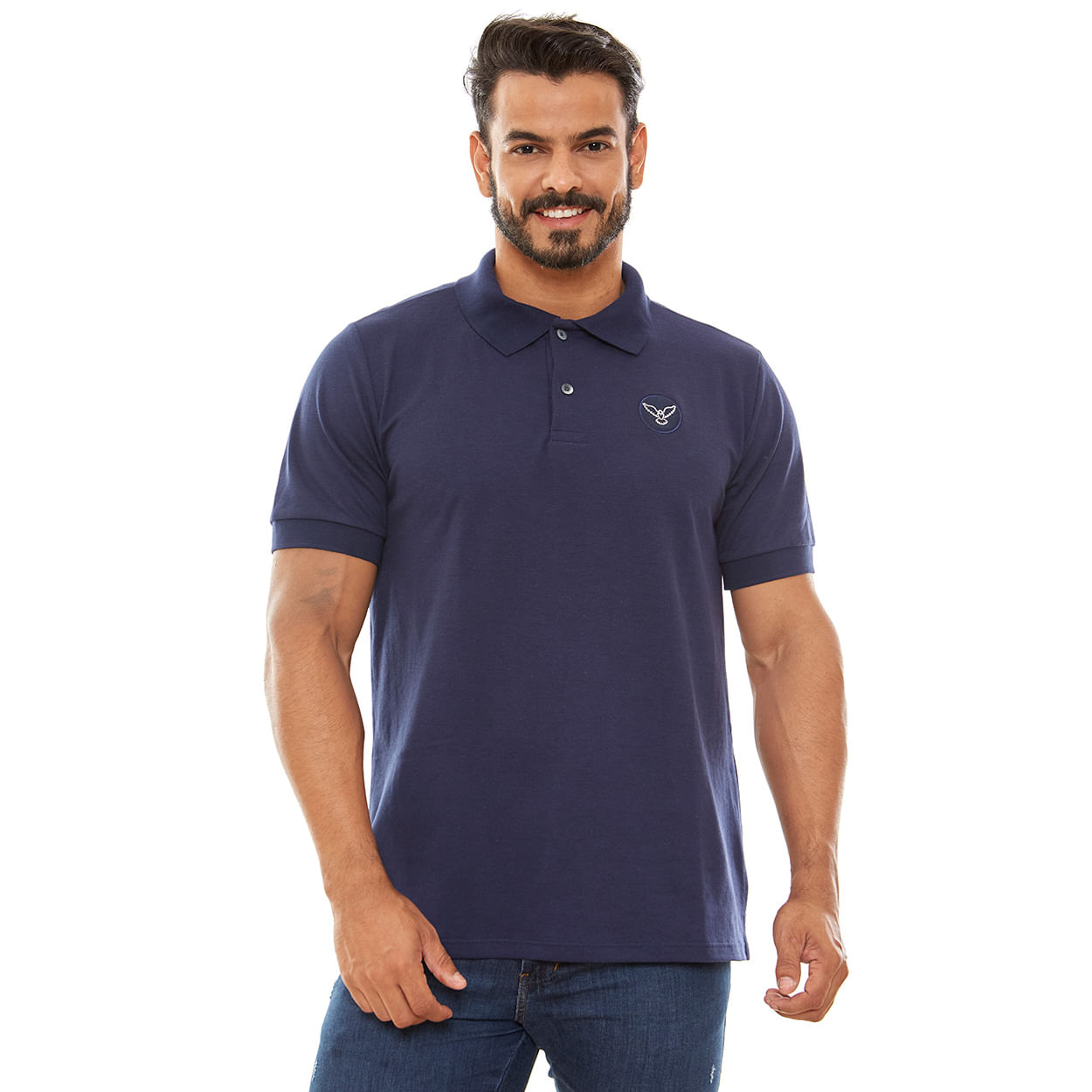 Azul  - Camiseta Gola Polo Espírito Santo GMP13168