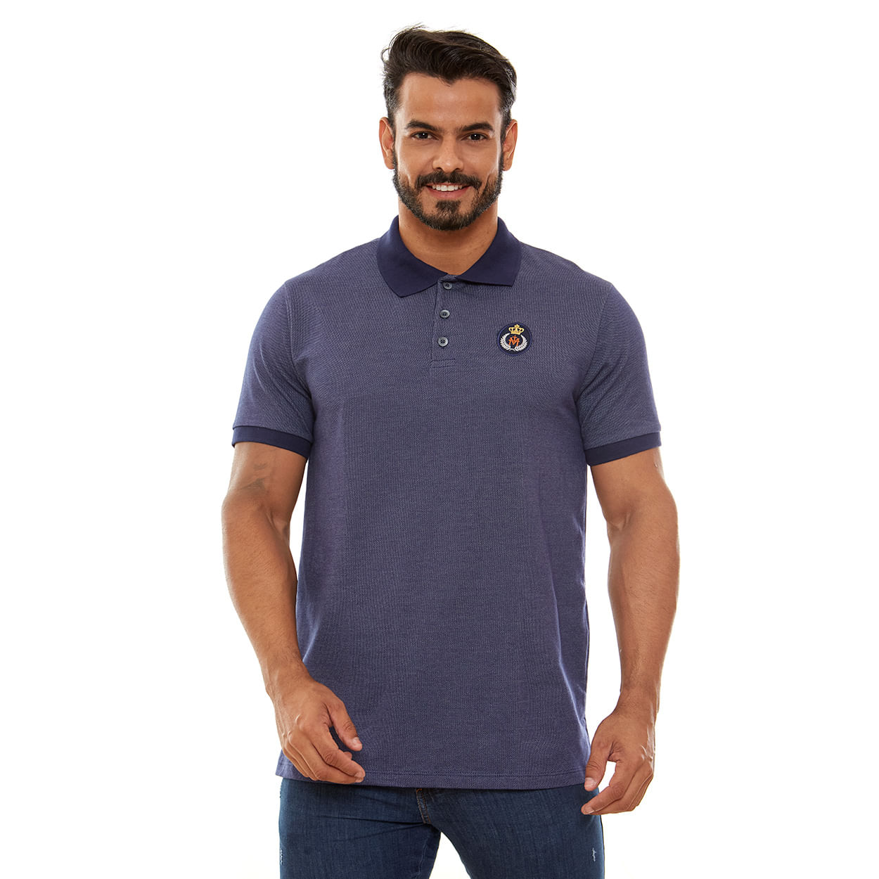 Camiseta Gola Polo M Mariano GMP13172 - Azul  