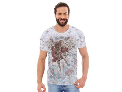 Camiseta São Miguel Arcanjo DV12785 - Leves Detalhes - OUTLET