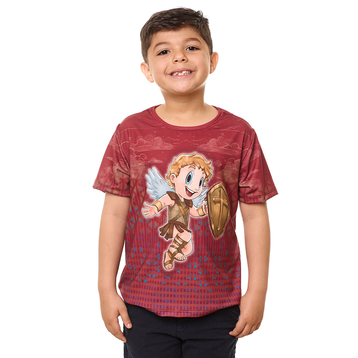 Camiseta Infantil São Miguelzinho AK13152 - Estampado  