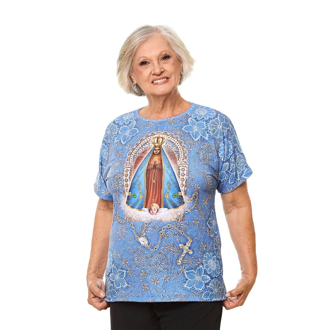 Blusa Nossa Senhora Aparecida DV13097 - Estampado  