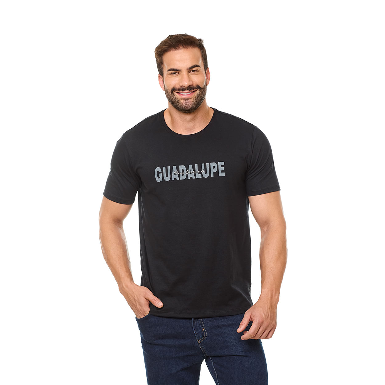 Preto  - Camiseta Nossa Senhora de Guadalupe DV13326