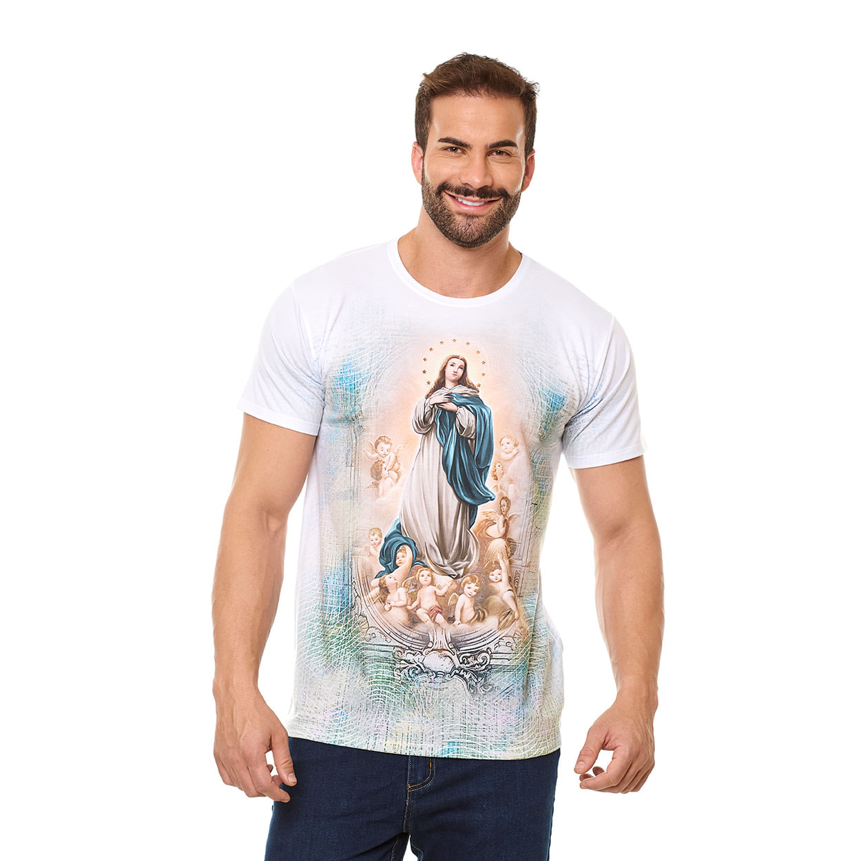 Camiseta Imaculada Conceição DV13330 - Branco  