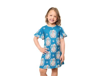 Vestido Infantil Nossa Senhora de Fátima DVV13145