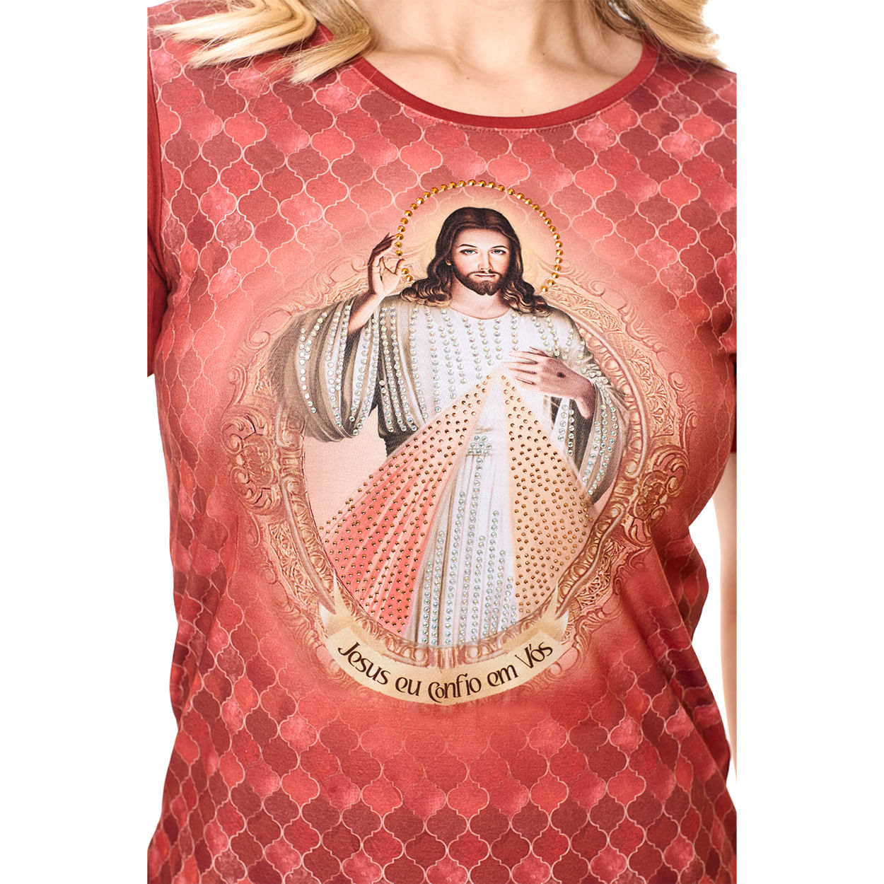 Baby Look Jesus Misericordioso FS13010 - Terracota  