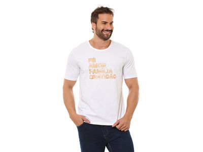 Camiseta Fé, Amor, Família, Gratidão MS13280