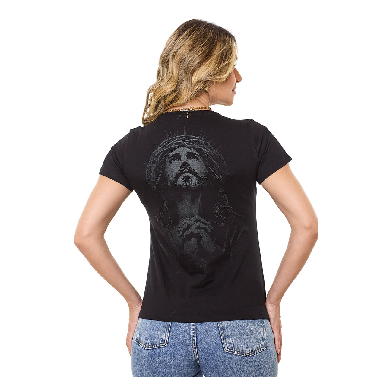 Baby Look Jesus Cristo MS13175 - Preto  