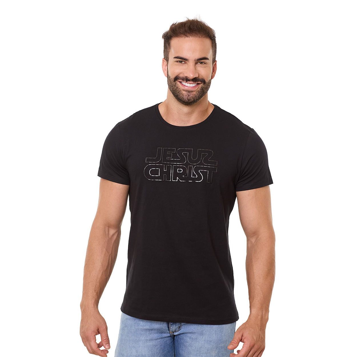 Camiseta Jesus Cristo MS13174 - Preto  