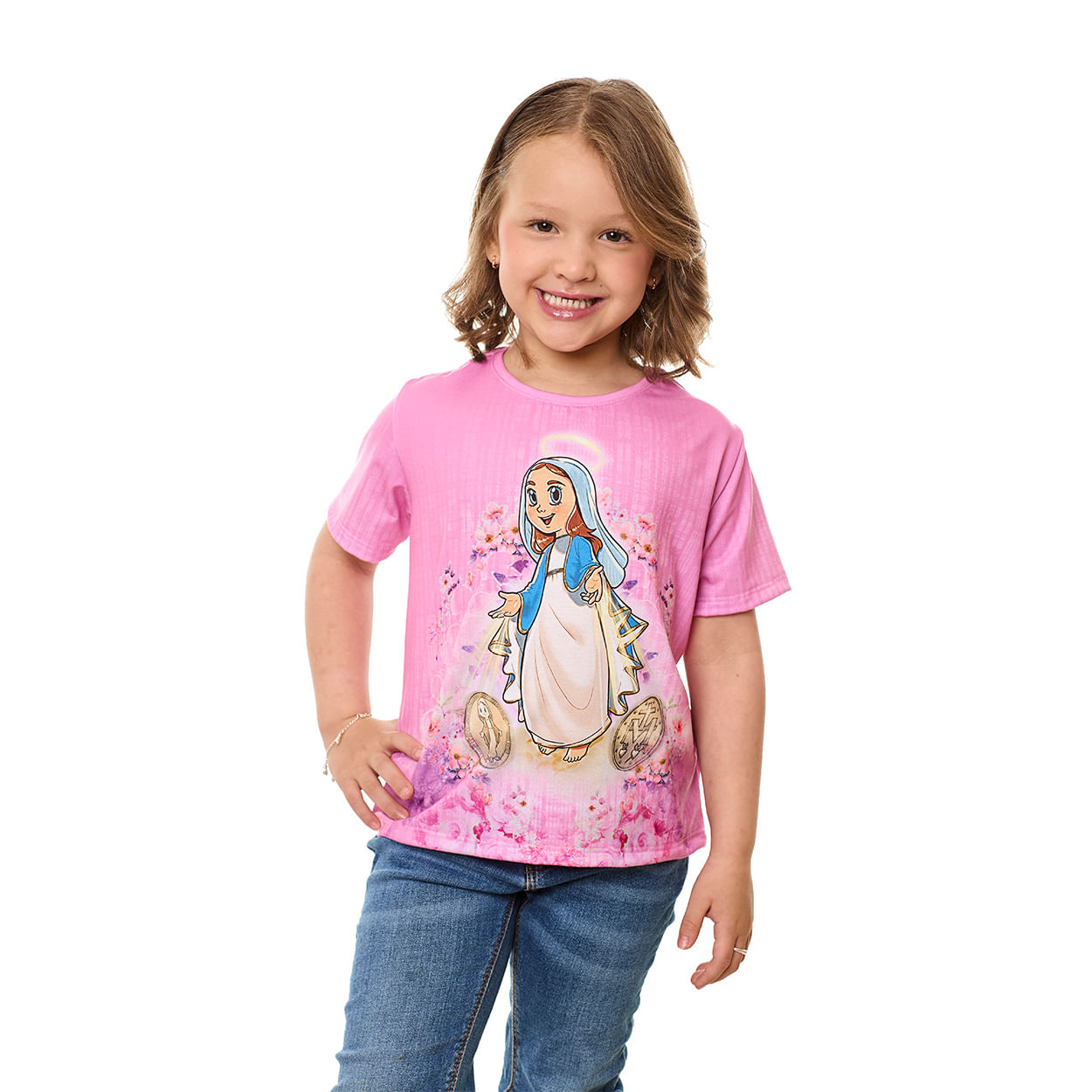 Camiseta Infantil Nossa Senhora das Graças AK13353 - Estampado  