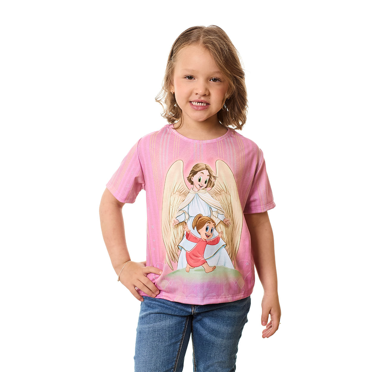 Camiseta Infantil Anjo da Guarda AK13355 - Estampado  