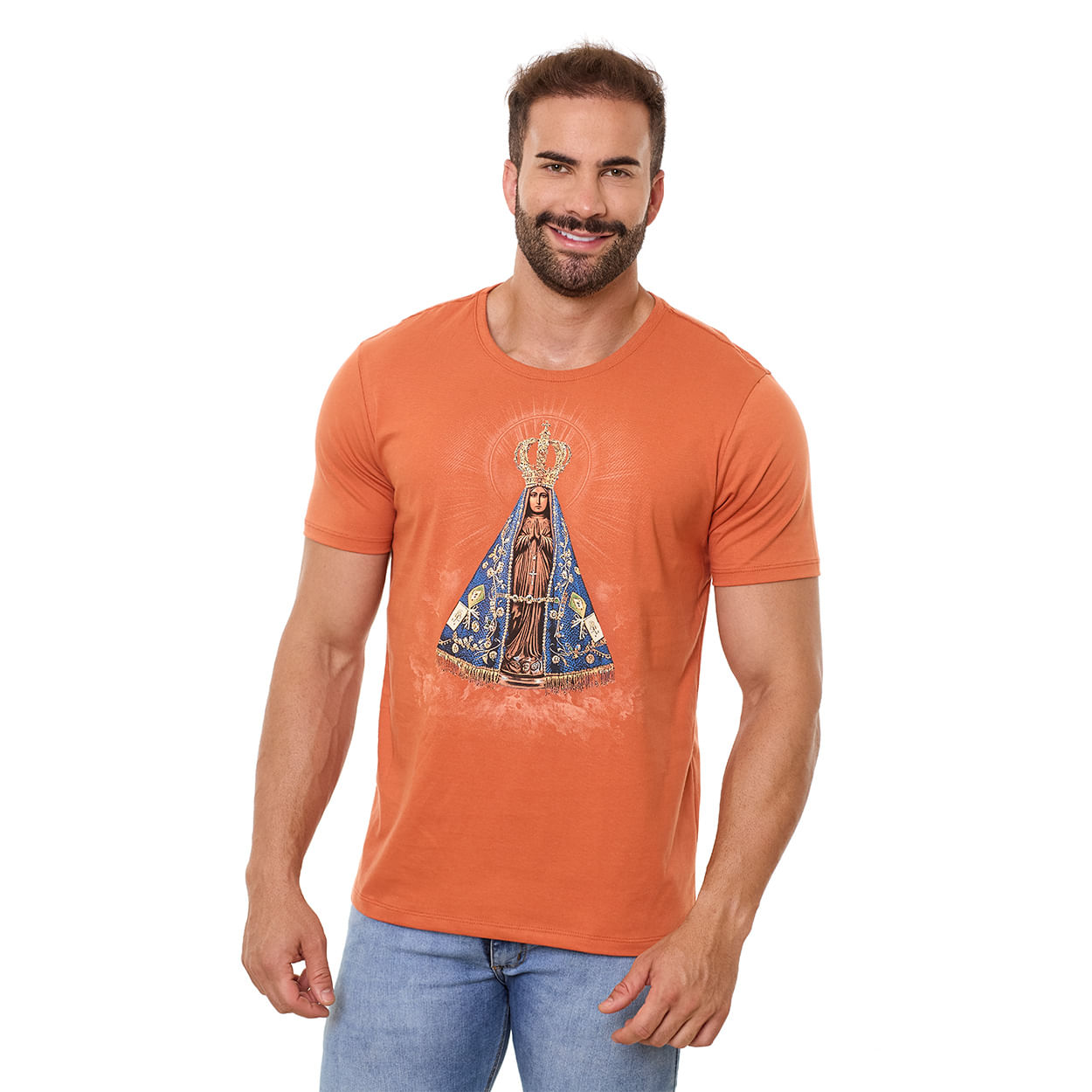 Camiseta Nossa Senhora Aparecida DV13023 - Terracota  