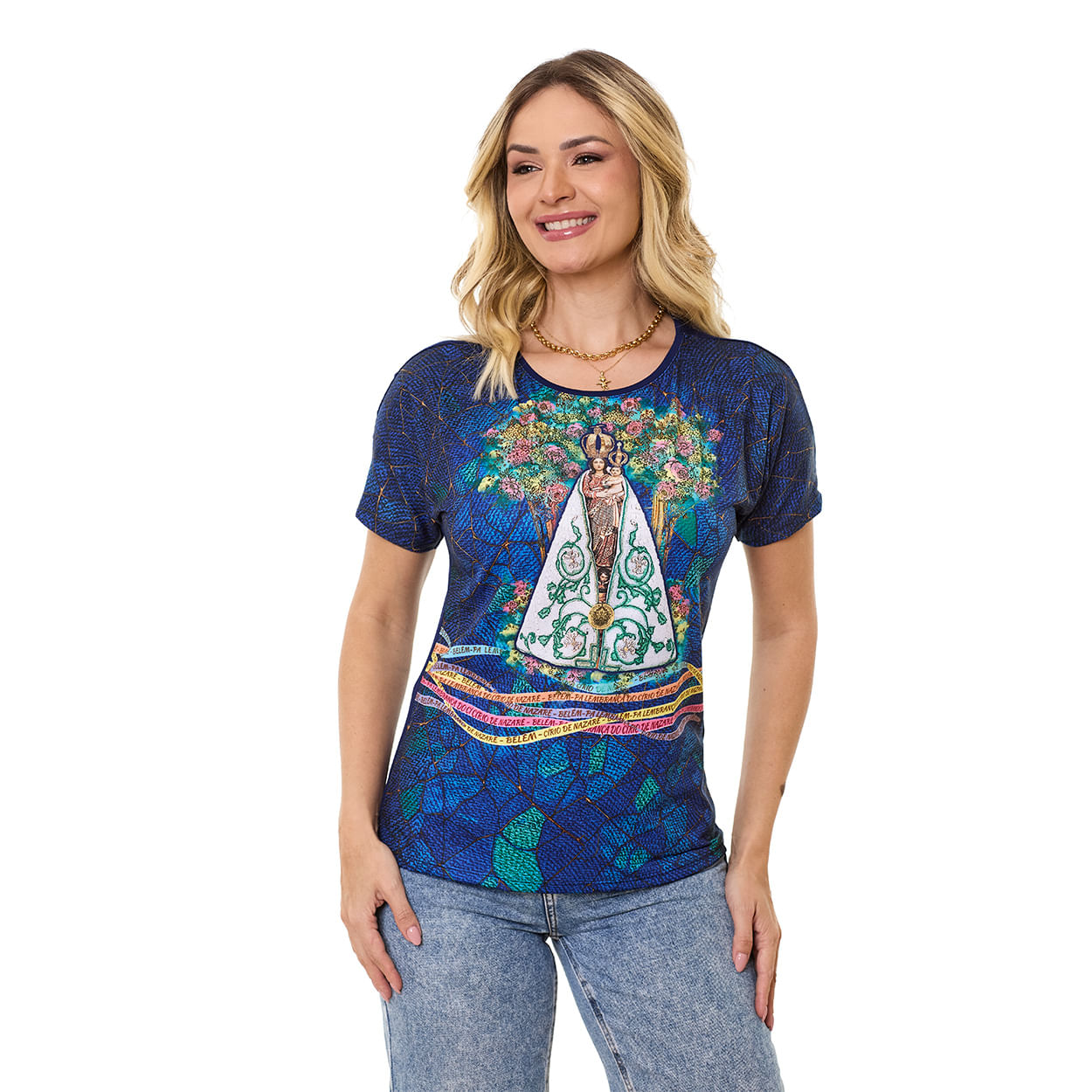 Blusa Círio de Nazaré DV13100 - Azul  