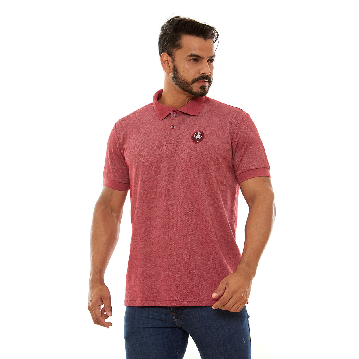 Vermelho  - Camiseta Gola Polo Nossa Senhora Aparecida GMP13173