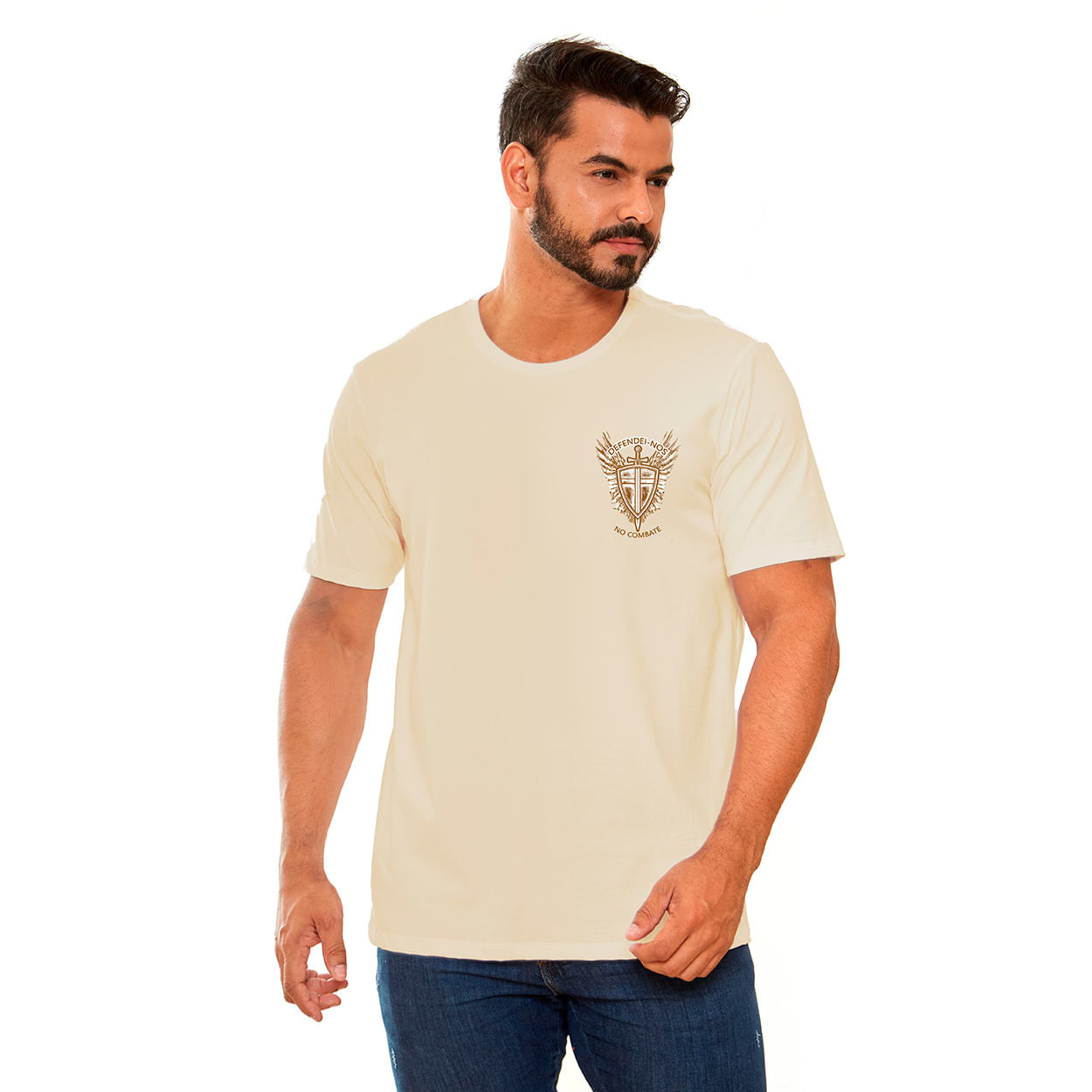 Camiseta São Miguel Arcanjo DV13461 - Offwhite  