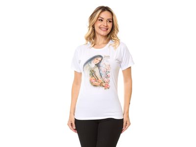 Baby Look Santa Terezinha DV13386 - Leves Detalhes