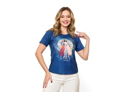 Baby Look Jesus Misericordioso DV13433 - Leves Detalhes - OUTLET