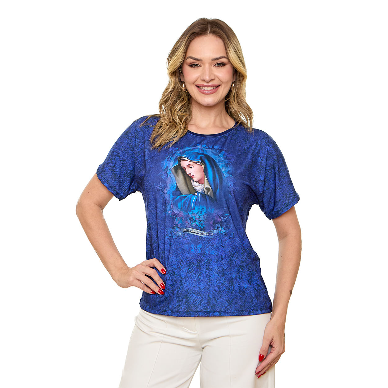 AZUL PROFUNDO  - Blusa Nossa Senhora das Dores DV13438