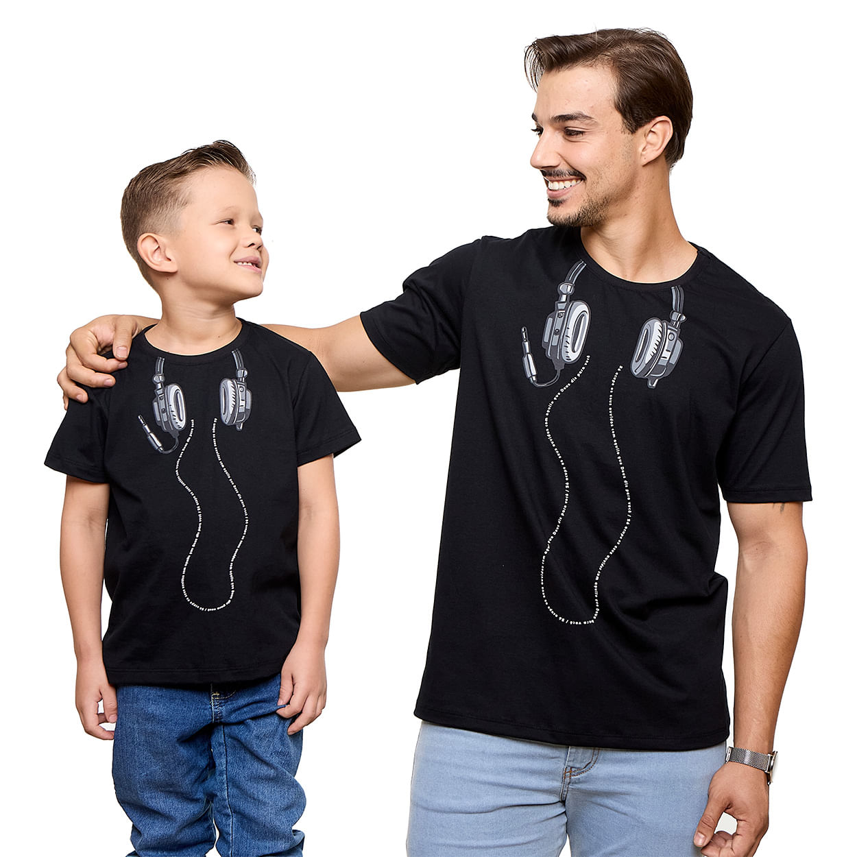 Preto  - Camiseta Fone MS13625