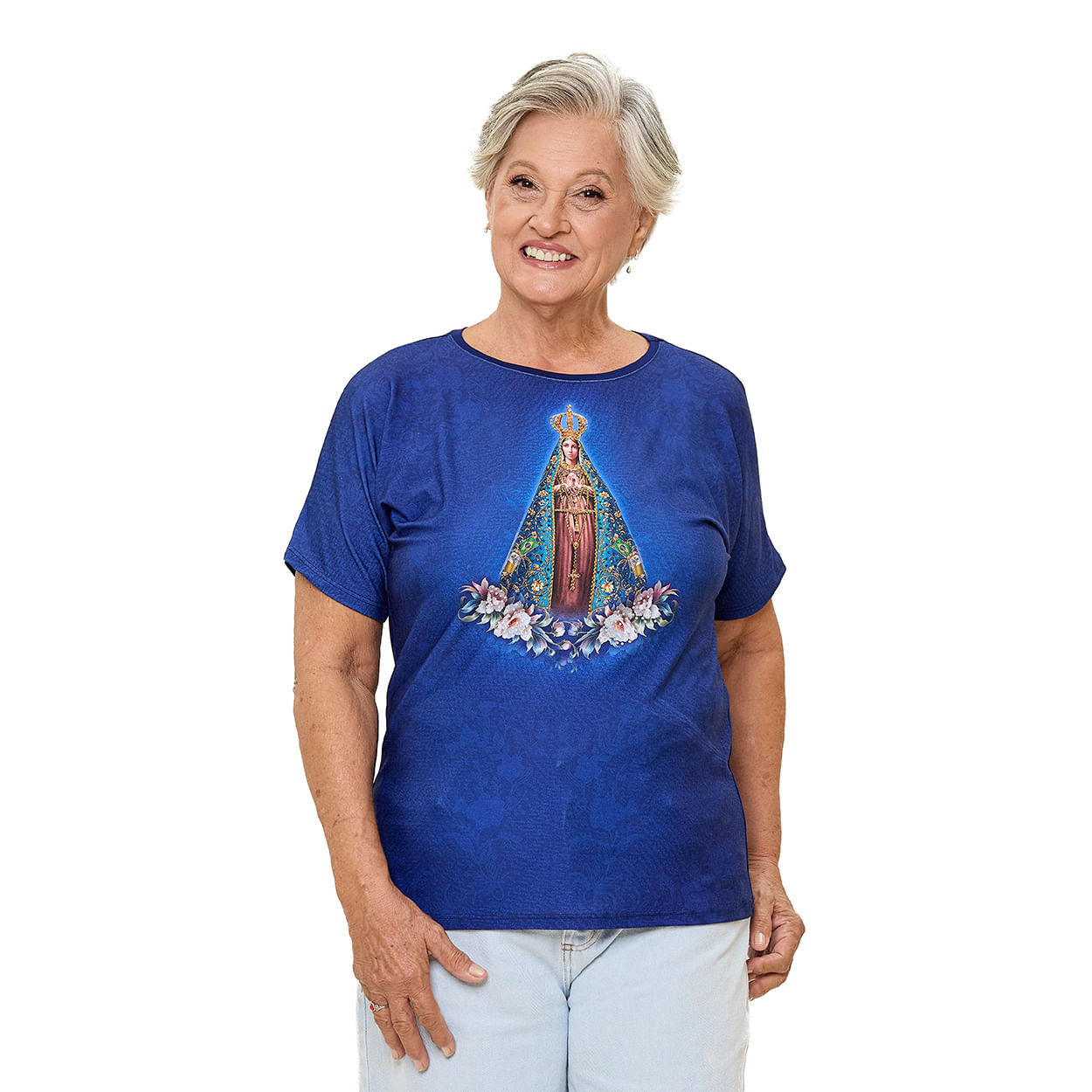 AZUL PROFUNDO  - Blusa Nossa Senhora Aparecida FS13473