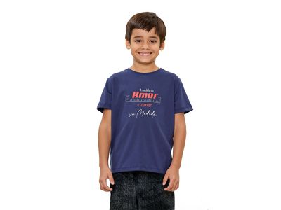 Camiseta Infantil Unissex A Medida do Amor  MS13556