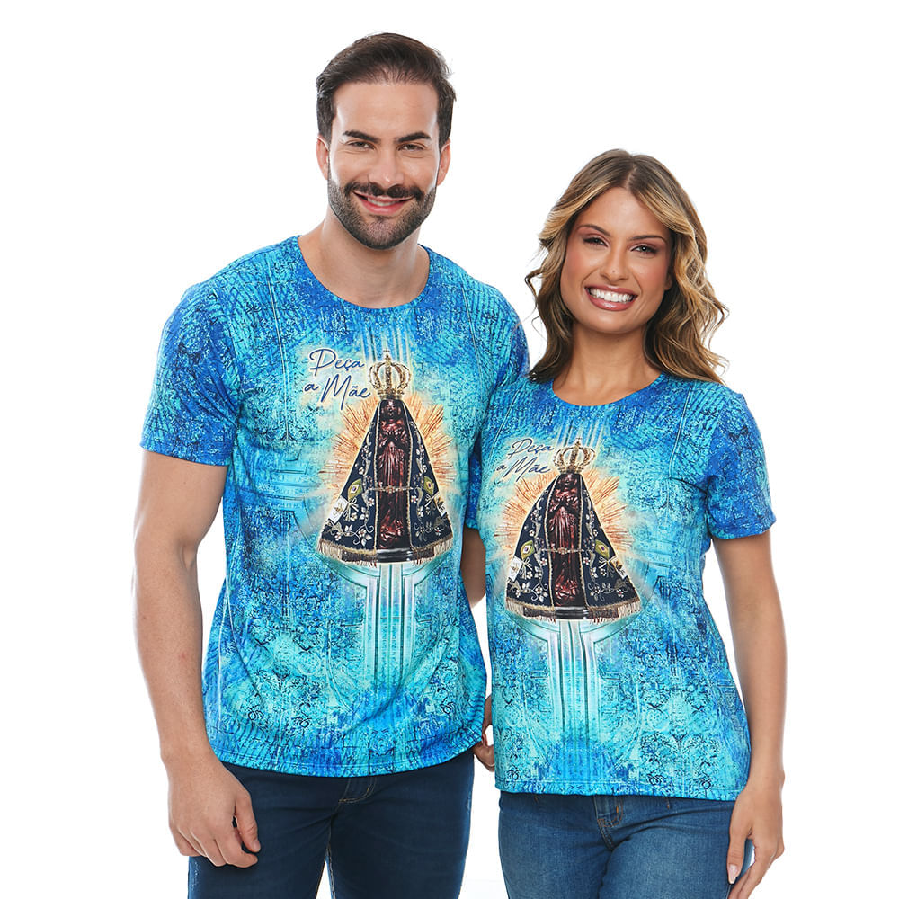 Estampado  - Camiseta Peça a Mãe que o Filho Atende DV12434