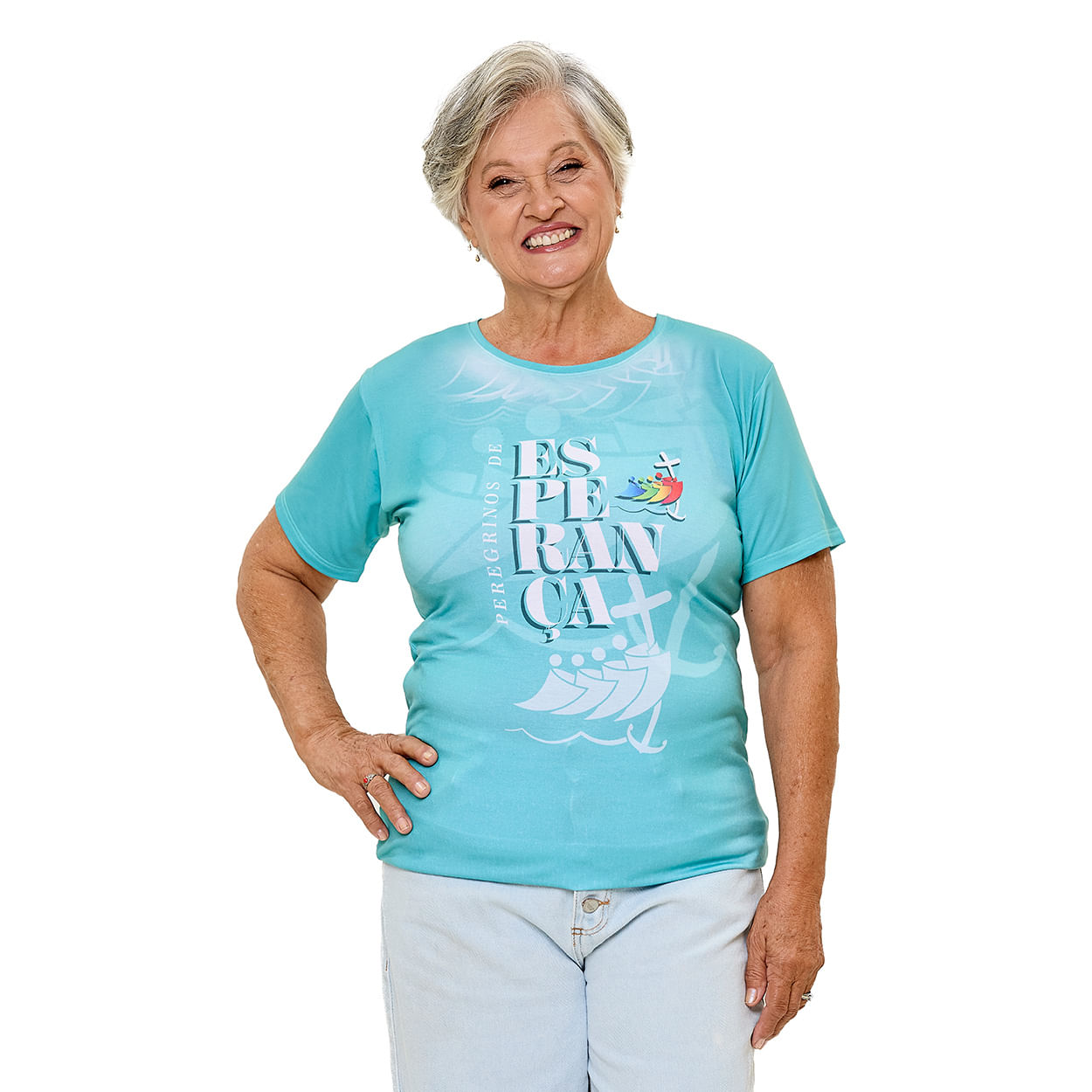 Branco  - Baby Look Ano Jubilar DV13716