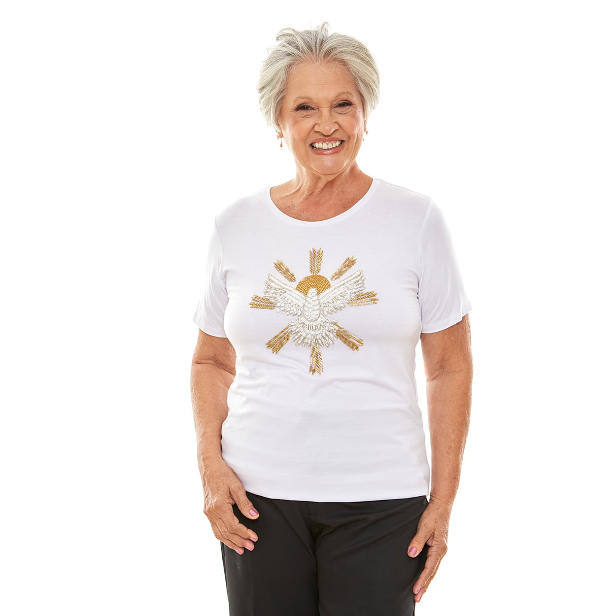 Branco  - Baby Look Espirito Santo PR12912