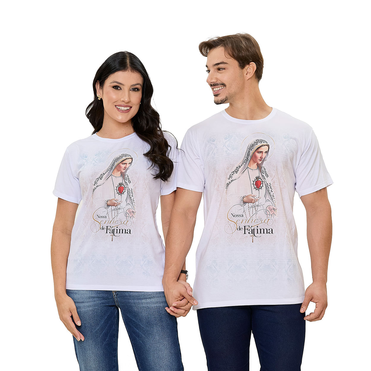 Branco  - Camiseta Nossa Senhora de Fátima DV13543