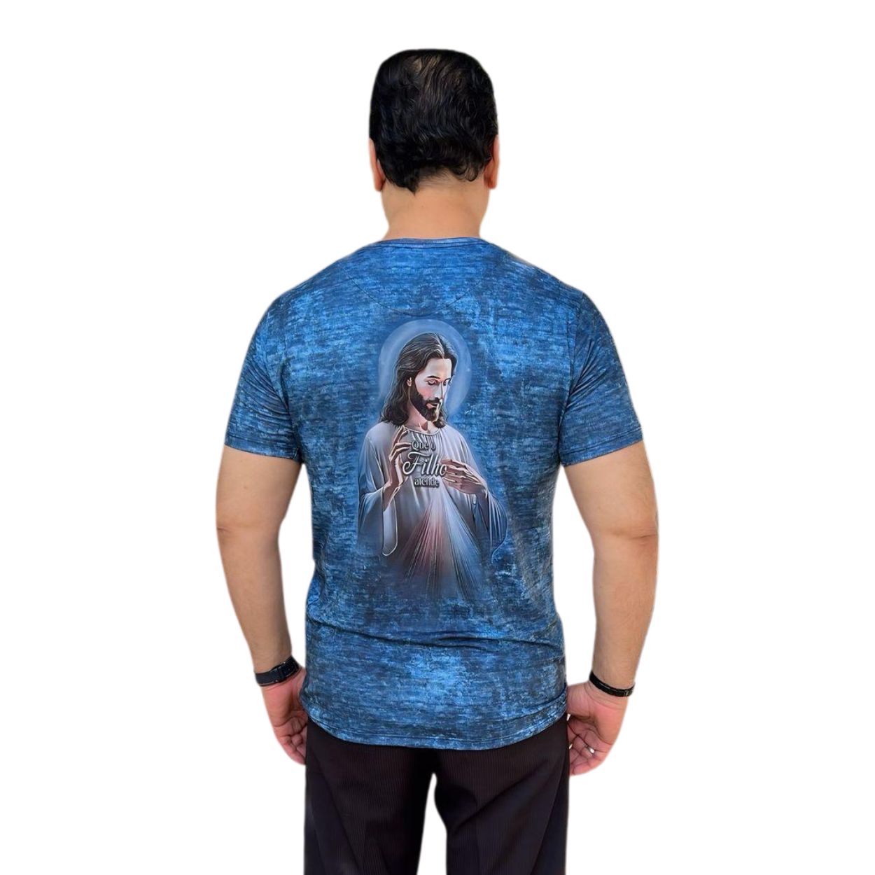 Estampado  - Camiseta Peça a Mãe que o Filho Atende DV13644