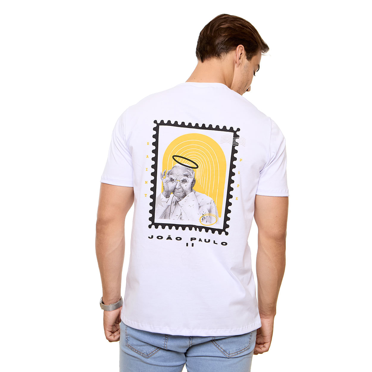 Branco  - Camiseta São João Paulo ll MS13586