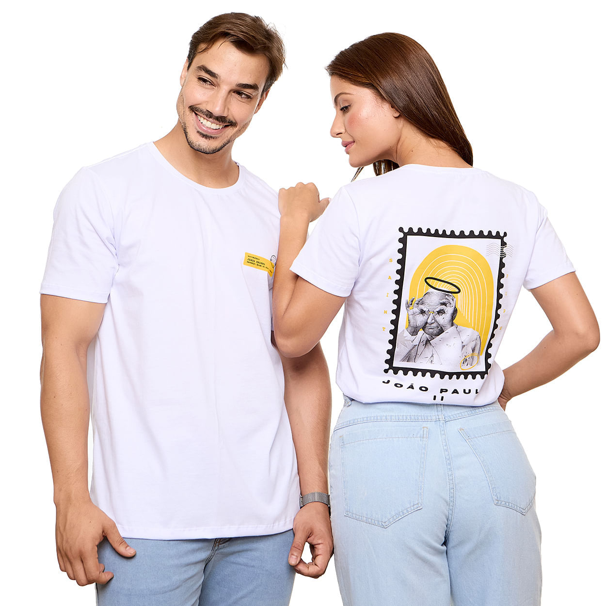 Branco  - Camiseta São João Paulo ll MS13586