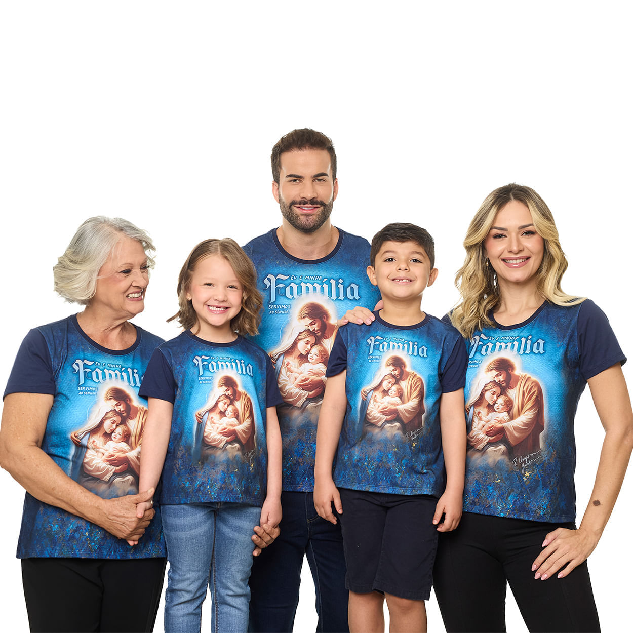 Azul Marinho  - Baby Look Sagrada Família DV13365