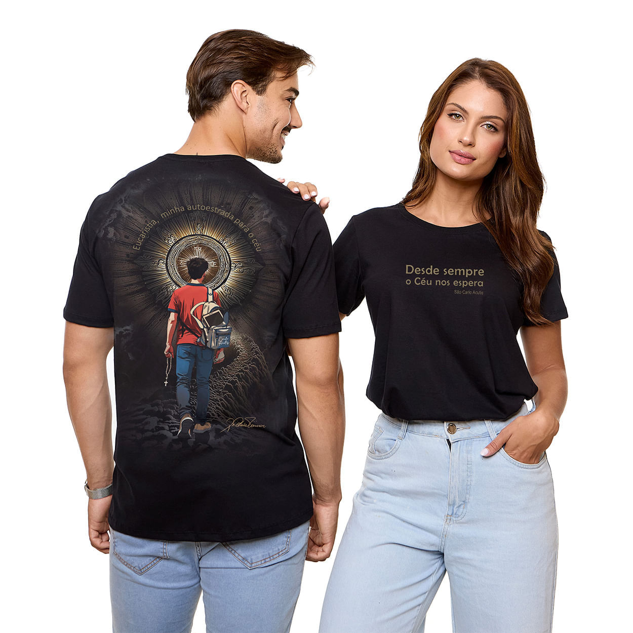 Preto  - Camiseta Beato Carlo Acutis DV13753