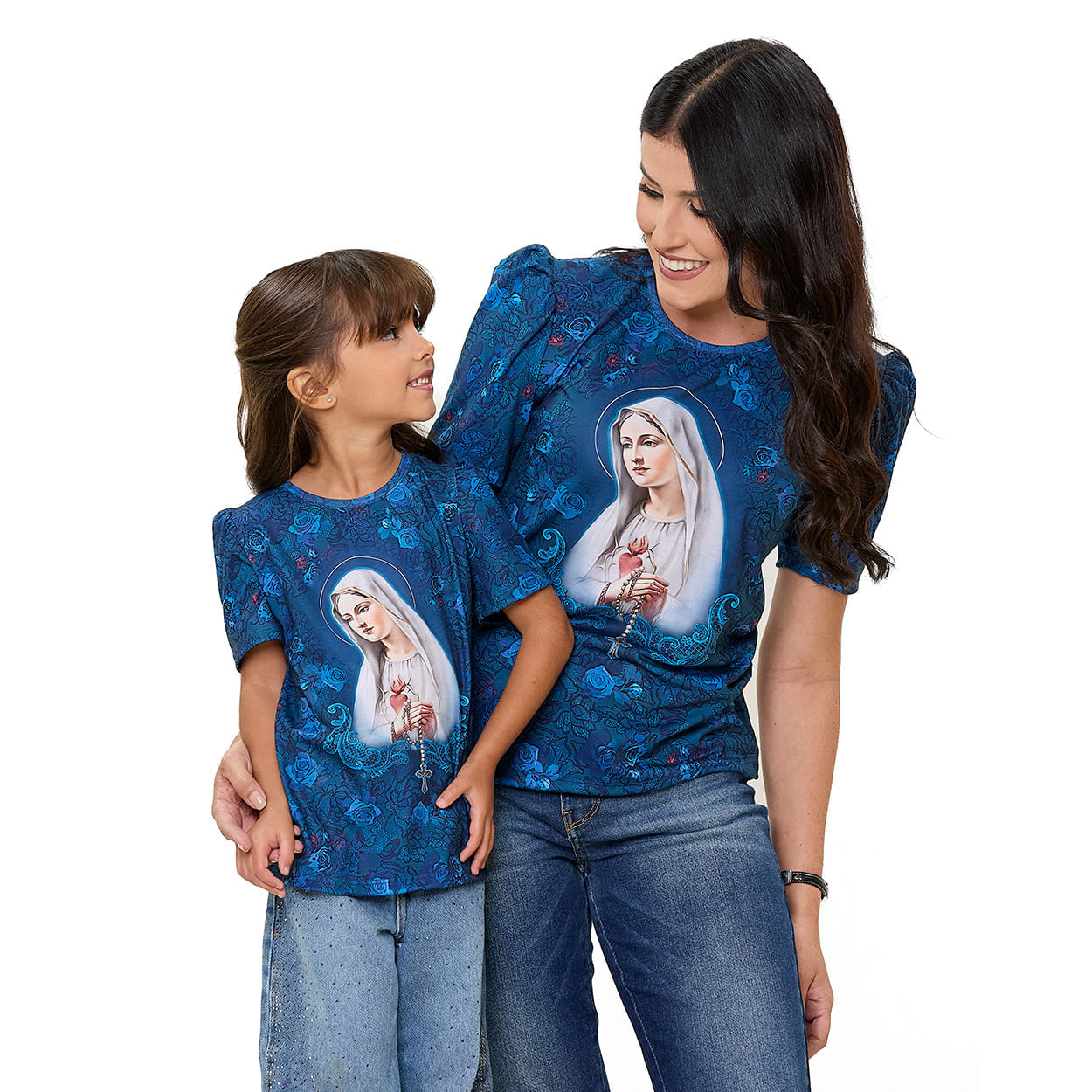 Estampado  - Baby Look Infantil Nossa Senhora de Fátima DV13552