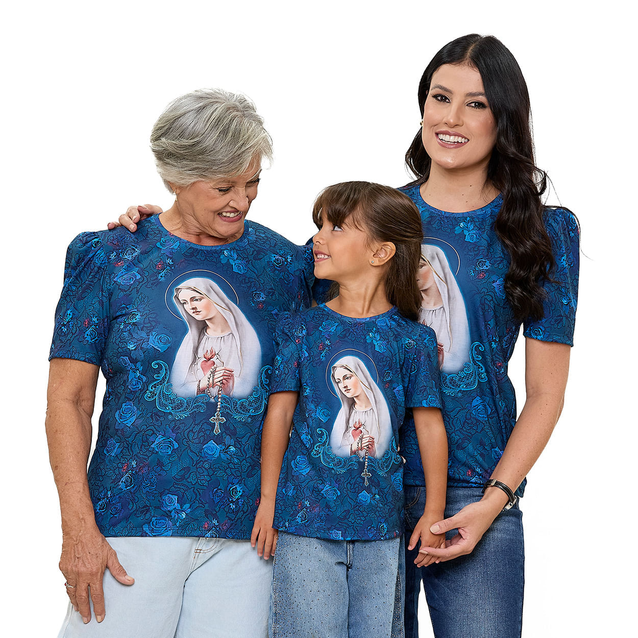 Estampado  - Baby Look Infantil Nossa Senhora de Fátima DV13552